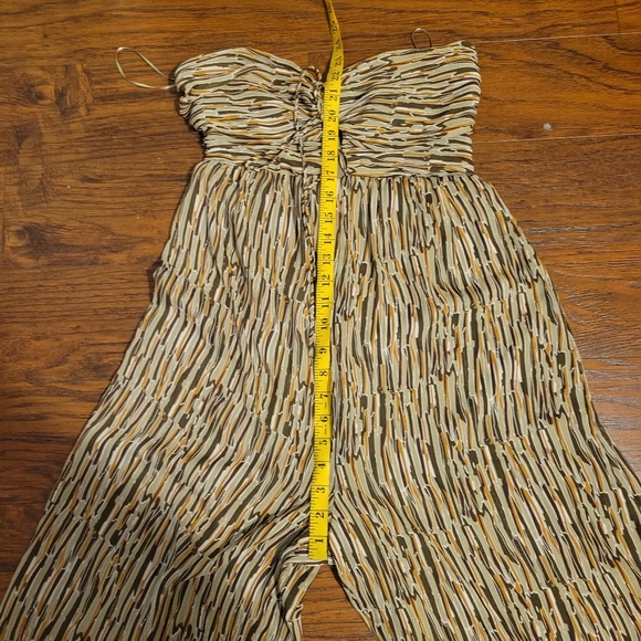 NWT Lush Jumpsuit-Olive/Mustard Beach lightweight.sz small - Picture 6 of 13